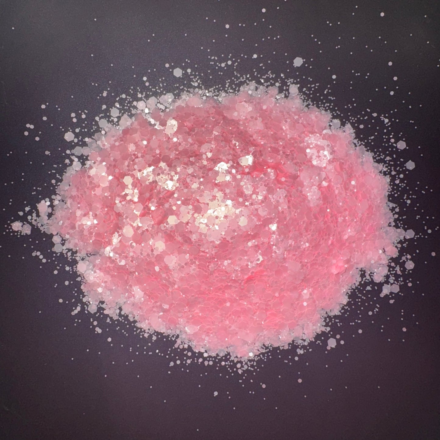 Pink frost chunky glitter