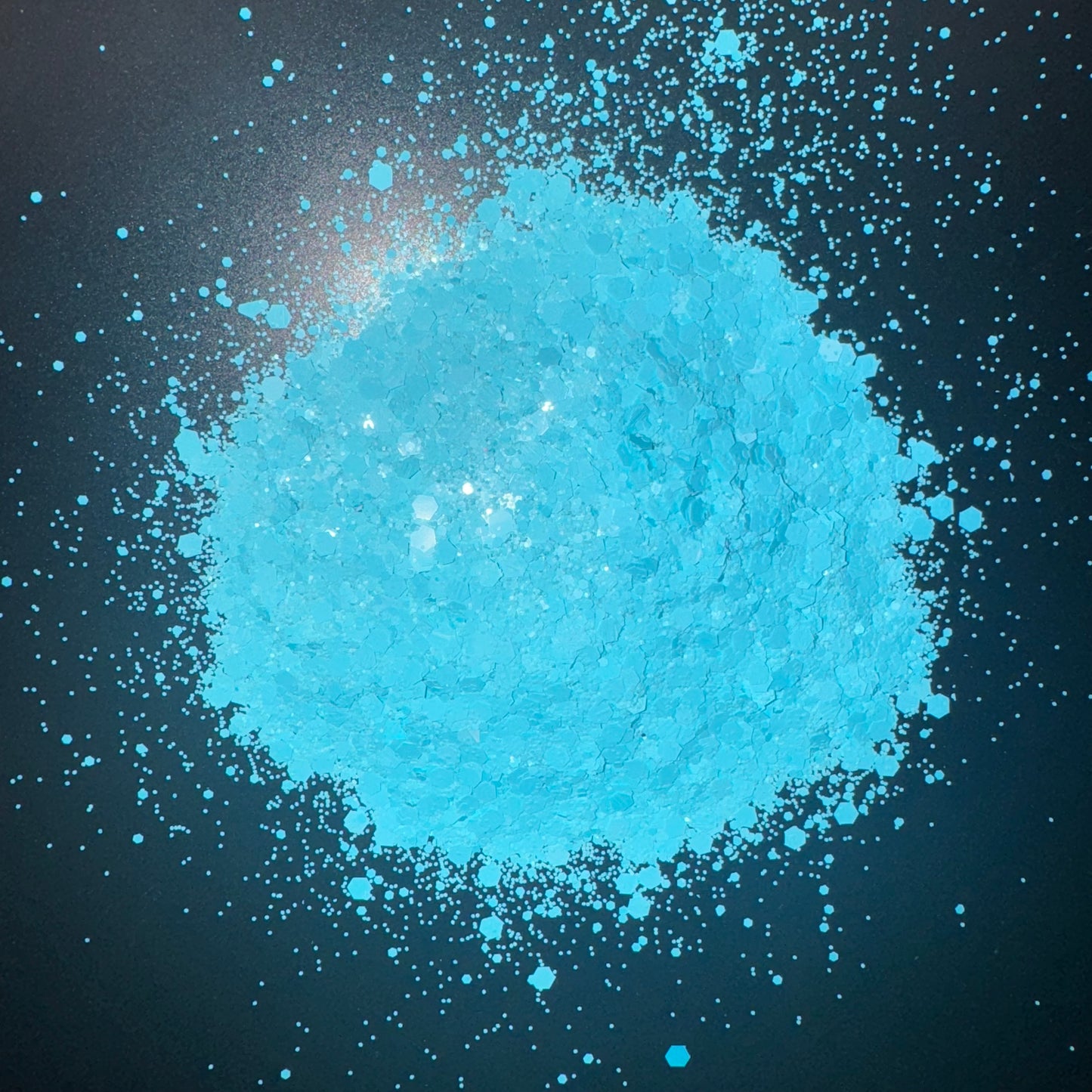 Blue frost chunky glitter