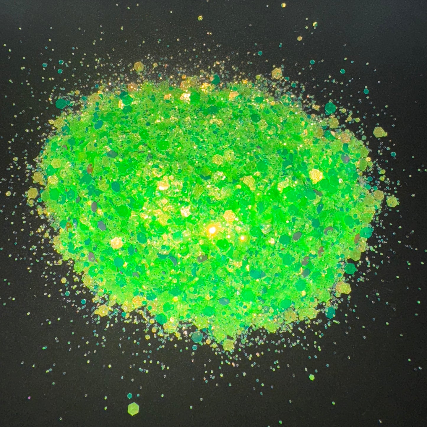 Electric Lime chunky glitter