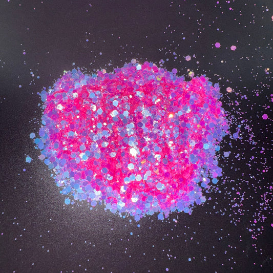 Pink Reign chunky glitter
