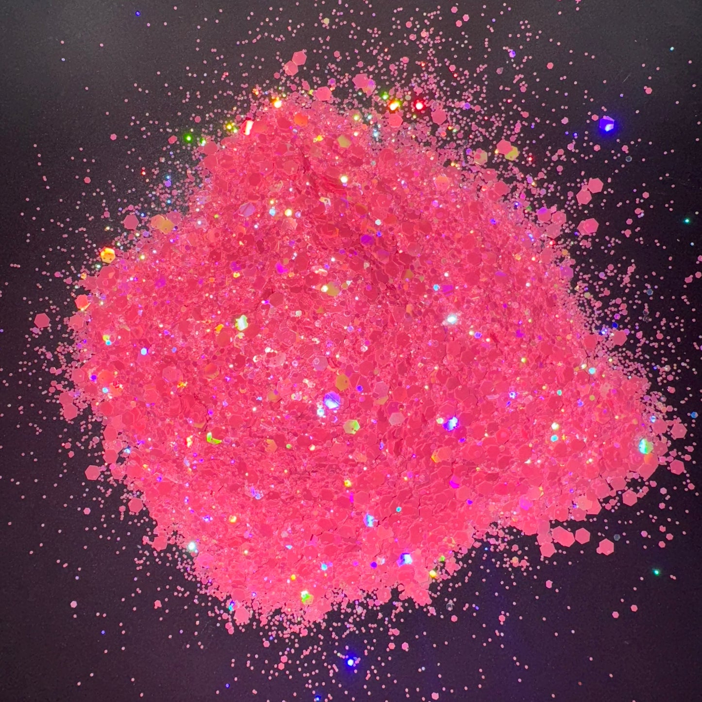 Electric Flamingo chunky glitter
