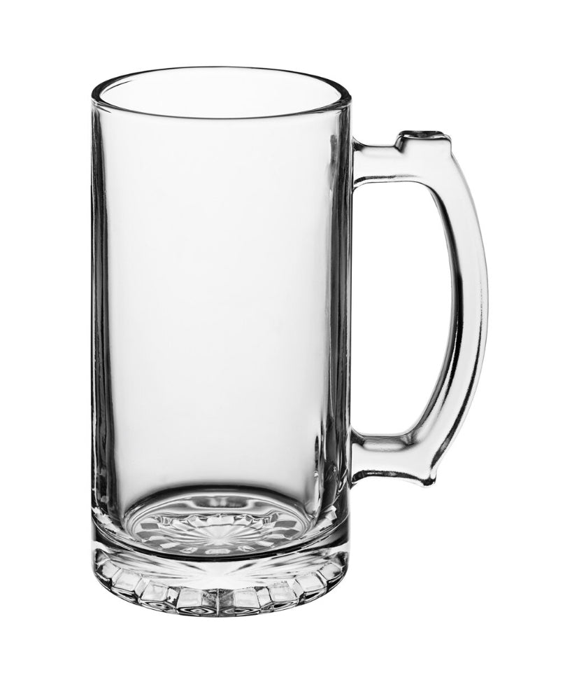 You choose any design Glass Beer Mug