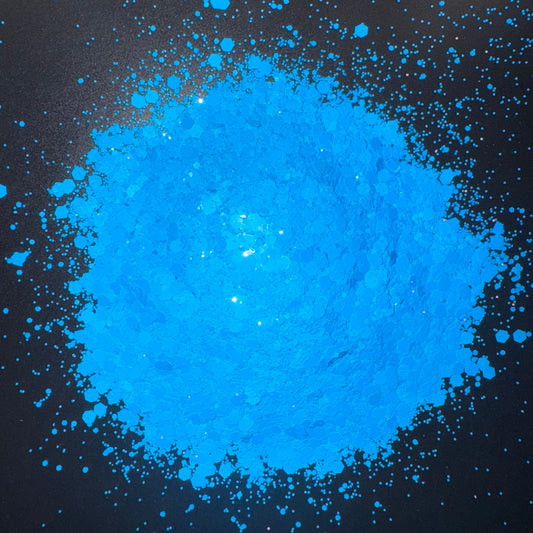 Cloud sapphire chunky glitter