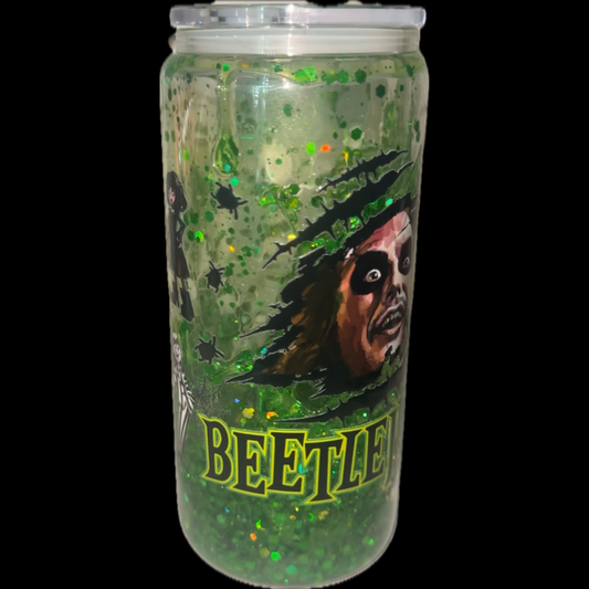 Glass snowglobe cup
