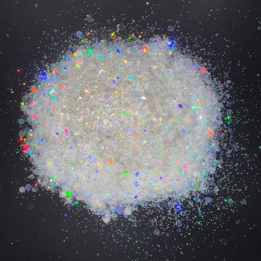 Frosted glass chunky glitter