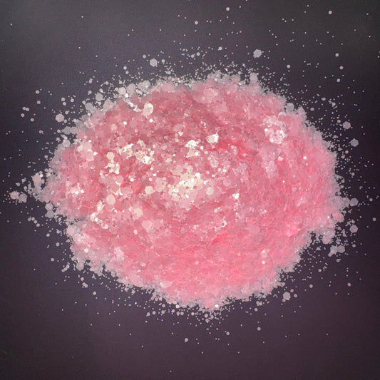 Pink frost chunky glitter