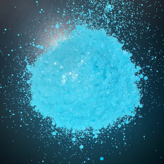 Blue frost chunky glitter