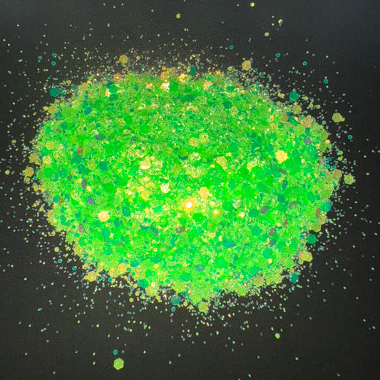 Electric Lime chunky glitter